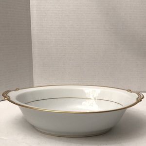 NORITAKE JAPAN GOLDLANE SERVING BOWL 8 1/2” Gold Trim